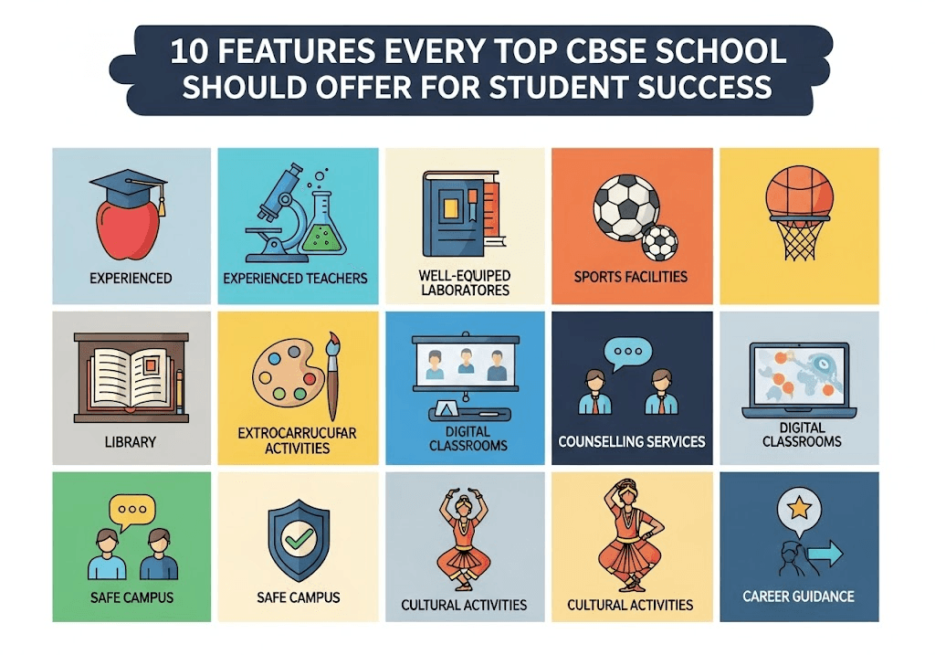 10 Features Every Top CBSE School in Indore Should Offer for Student Success
