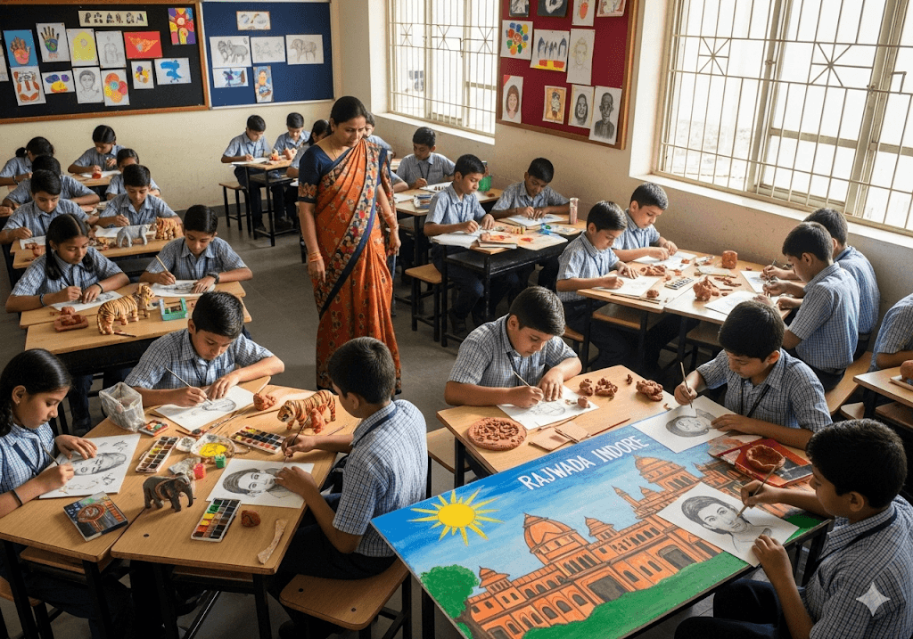 Discover the Best CBSE School in Indore for Arts and Creative Expression: SSRVM’s Unique Offerings
