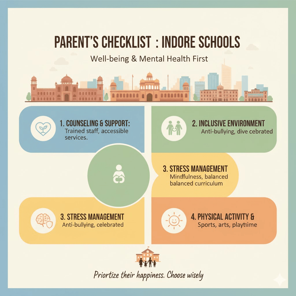 A Parent’s Checklist: Choosing a School in Indore That Prioritizes Well-Being and Mental Health